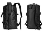 Sac à dos homme en similicuir noir pour ordinateur 17 pouces