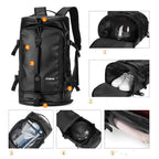 Sac à dos homme en similicuir noir pour ordinateur 17 pouces