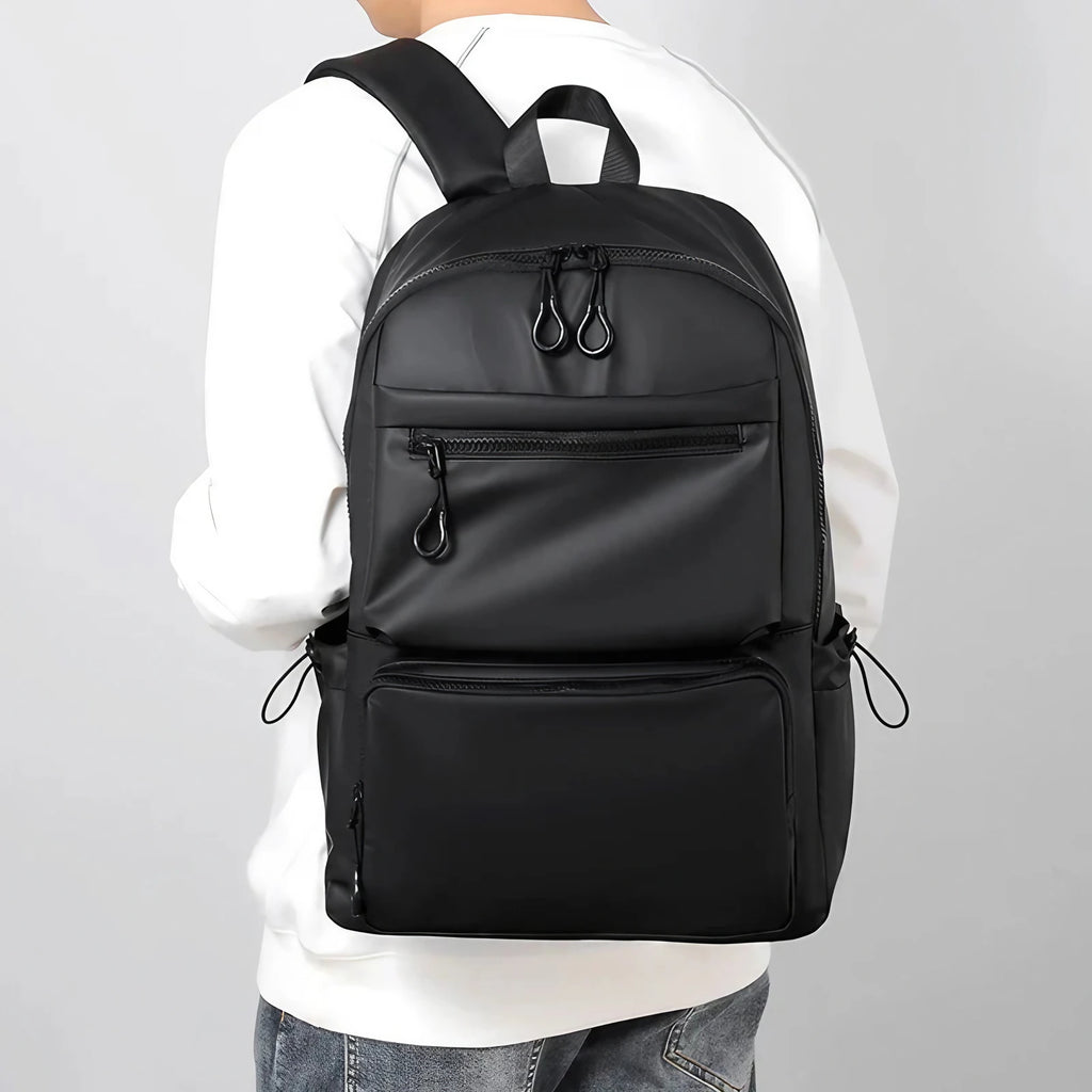 Sac à dos homme étanche, poche ordinateur 14 pouces