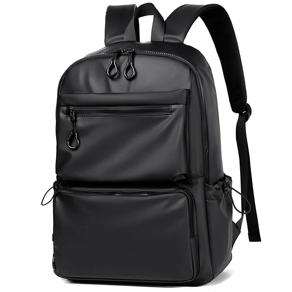 Sac à dos homme étanche, poche ordinateur 14 pouces, noir