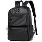 Sac à dos homme étanche, poche ordinateur 14 pouces, noir