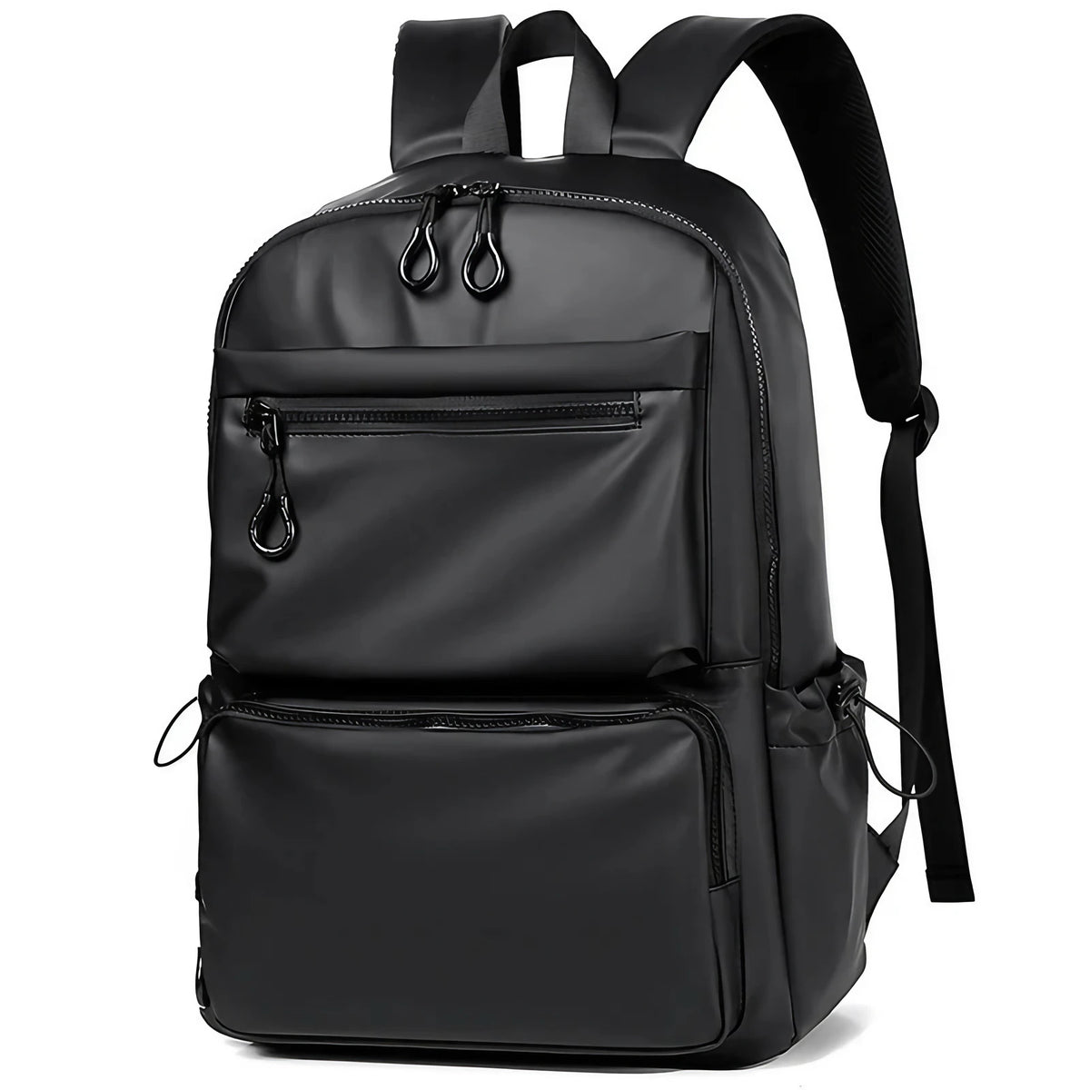 Sac à dos homme étanche, poche ordinateur 14 pouces, noir