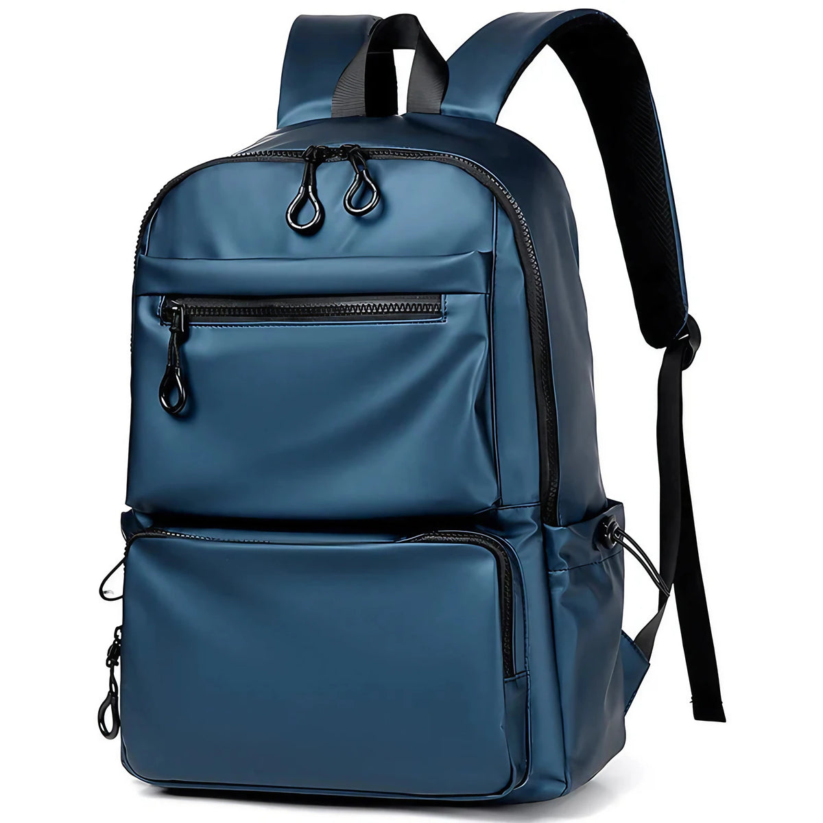 Sac à dos homme étanche, poche ordinateur 14 pouces, bleu