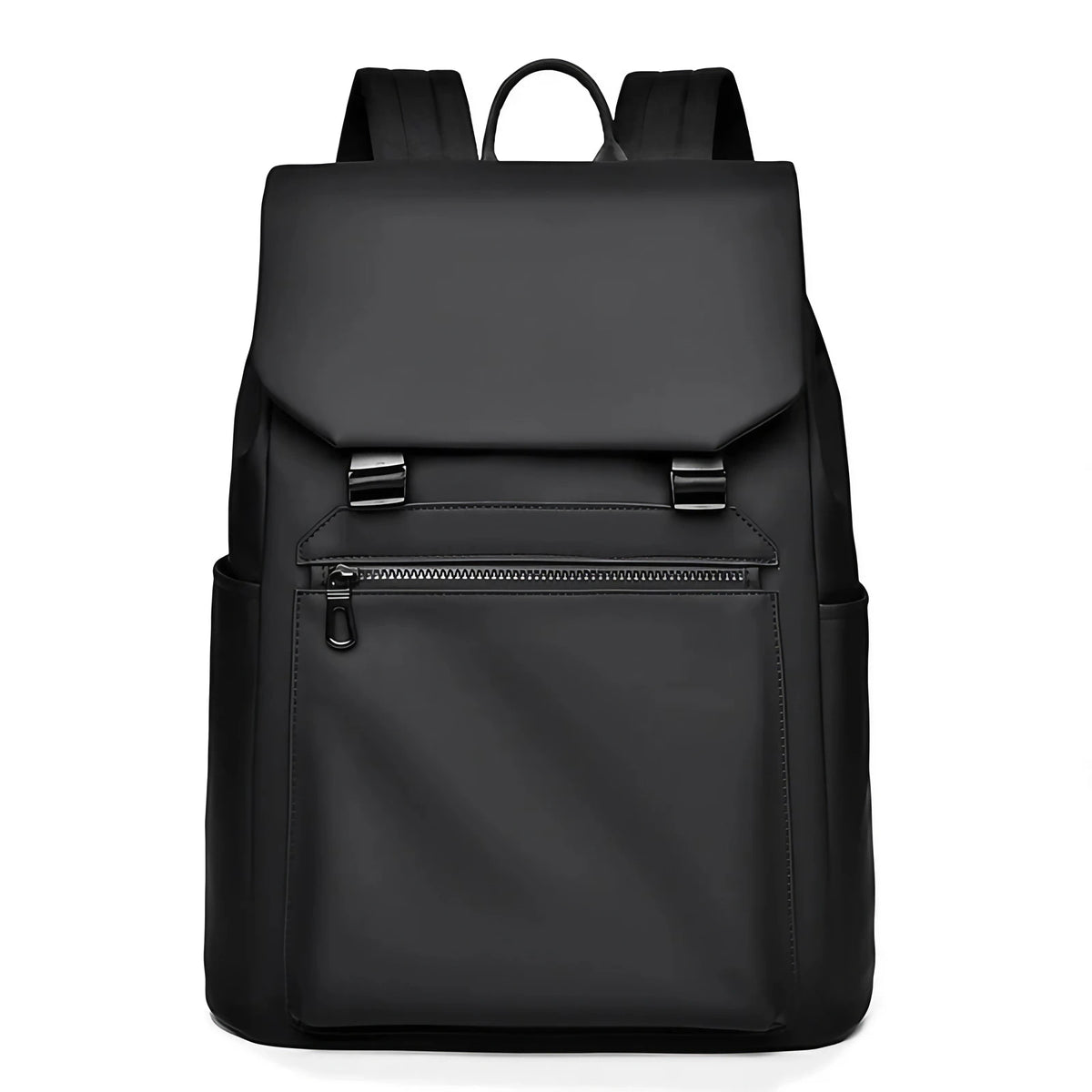 Sac à dos urbain déperlant à rabat, mixte, trois coloris, noir