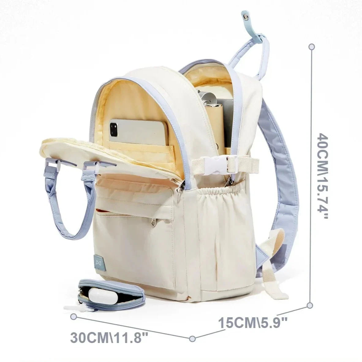 Sac à dos imperméable étudiant et travail, 15,6 pouces