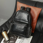 Sac à dos ordinateur femme en similicuir noir, 16 pouces