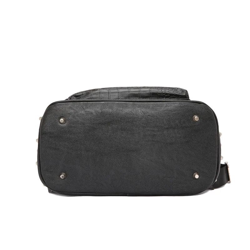 Sac à dos ordinateur femme en similicuir noir, 16 pouces
