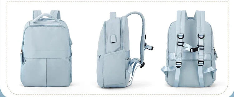 Sac à dos ordinateur femme 15 pouces en nylon déperlant
