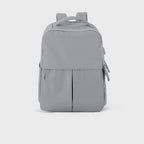 Sac à dos ordinateur femme 15 pouces en nylon déperlant, gris