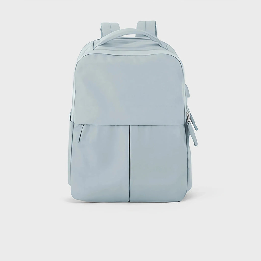 Sac à dos ordinateur femme 15 pouces en nylon déperlant, bleu