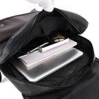 Sac à dos homme en similicuir, ordinateur 14 pouces