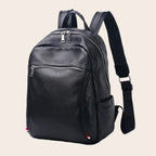 Sac à dos ordinateur en cuir noir, 32 x 12 x 42 cm