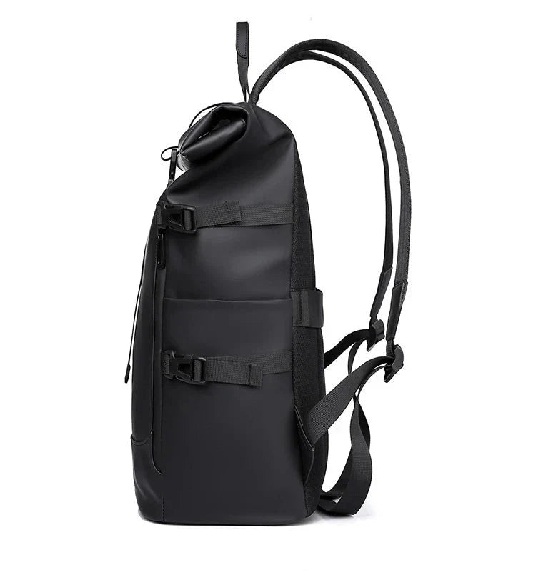 Sac à dos roll top imperméable, volume réglable de 20 à 27 L