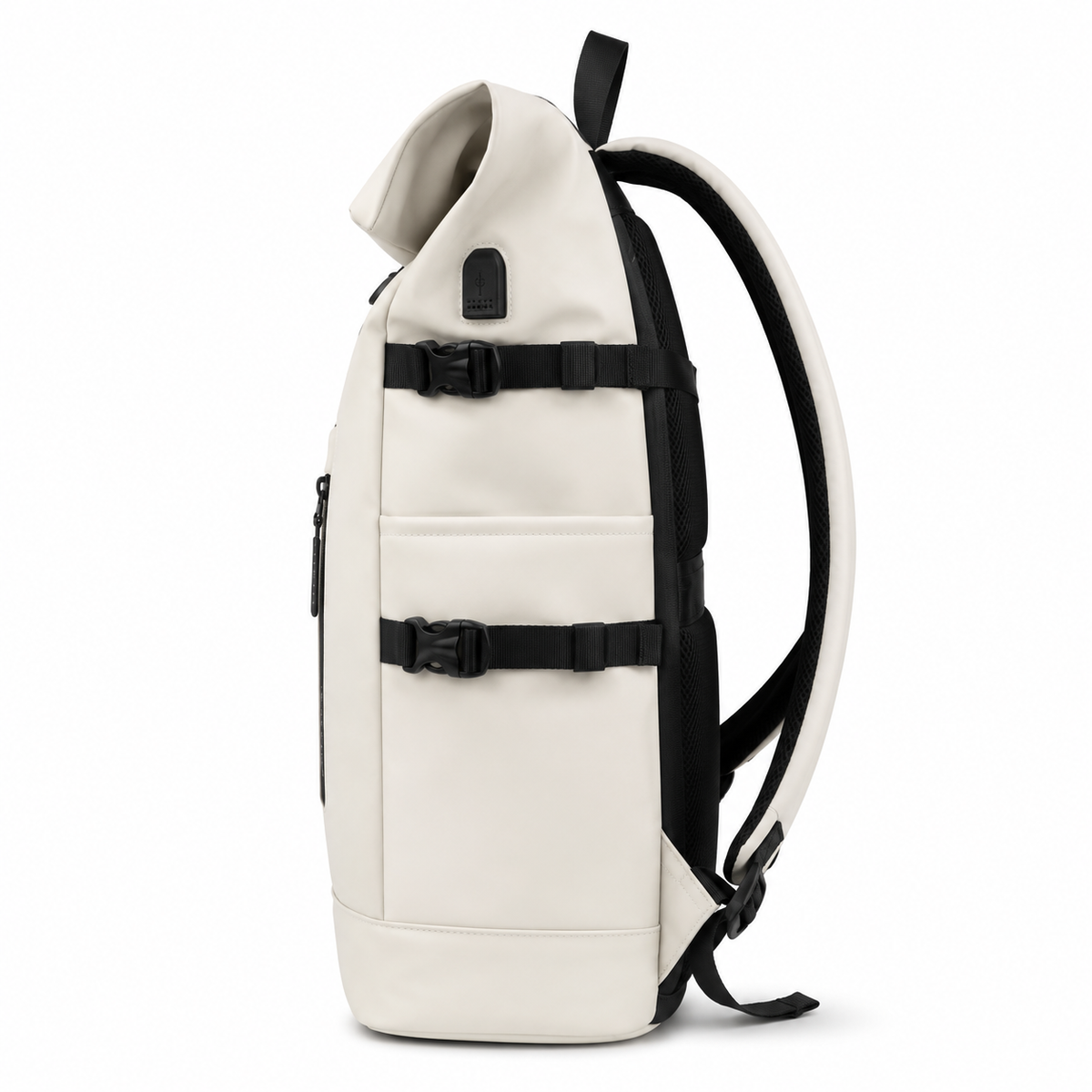 Sac à dos roll-top extensible de 20 à 30 litres, port USB