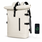 Sac à dos roll-top extensible de 20 à 30 litres, port USB
