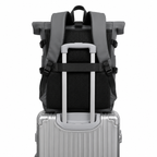 Sac à dos de voyage à fermeture enroulée, port USB