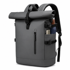 Sac à dos de voyage à fermeture enroulée, port USB