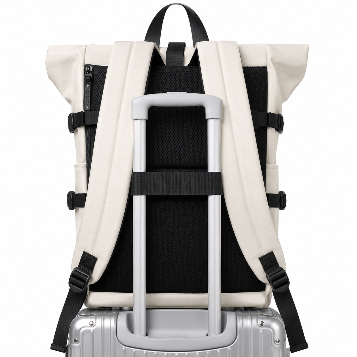 Sac à dos roll-top extensible de 20 à 30 litres, port USB
