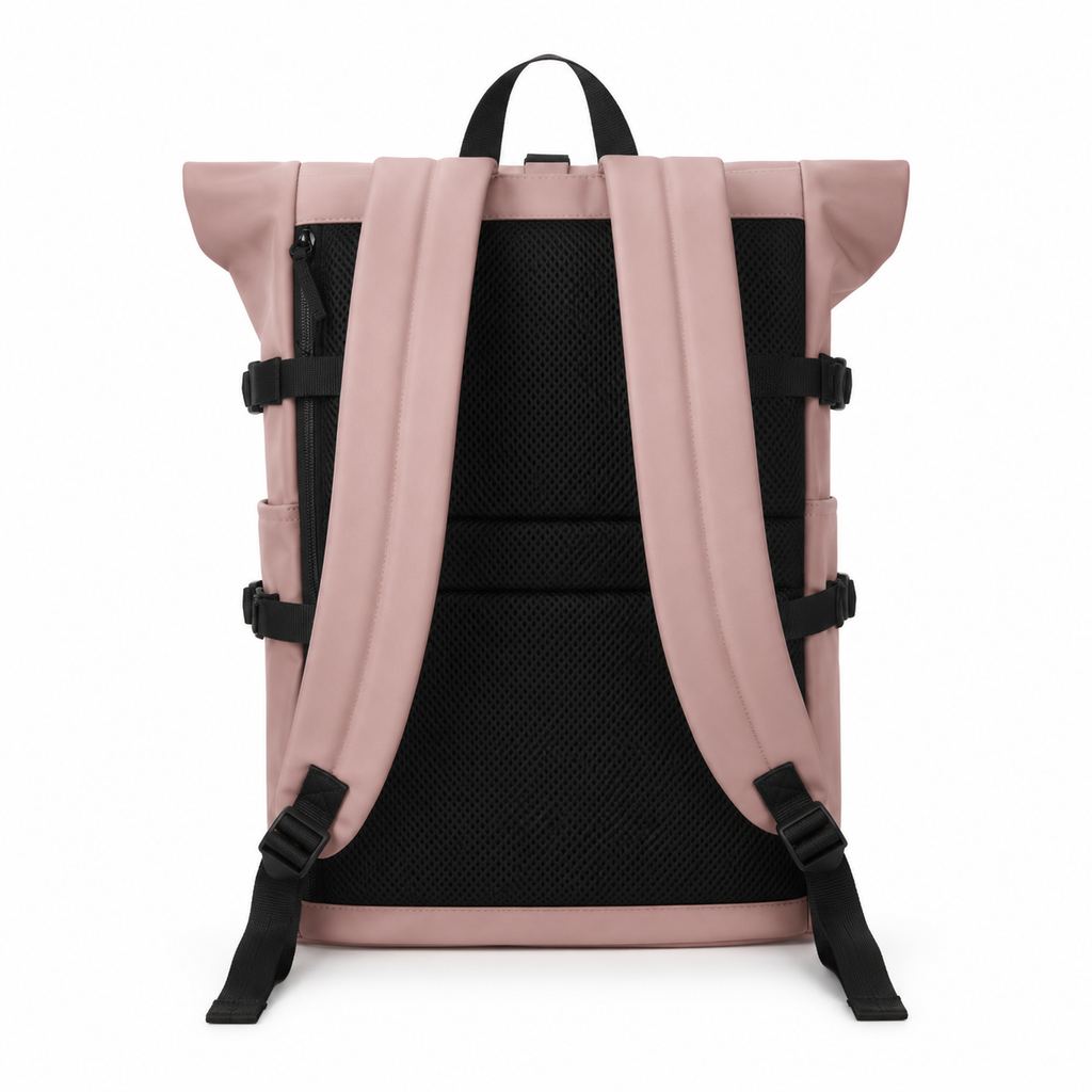 Sac à dos urbain roll-top homme et femme, port USB