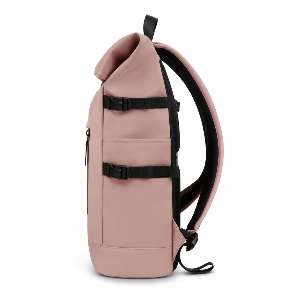 Sac à dos urbain roll-top homme et femme, port USB