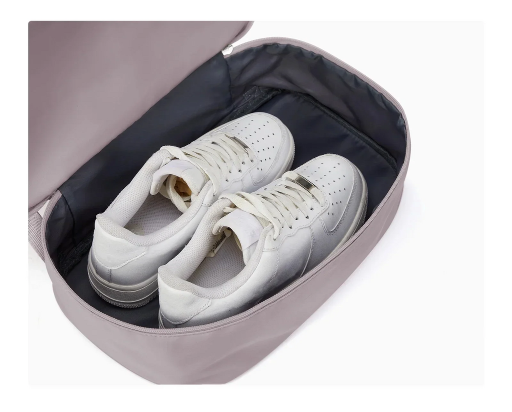 Sac à dos de sport femme en nylon, compartiment chaussures