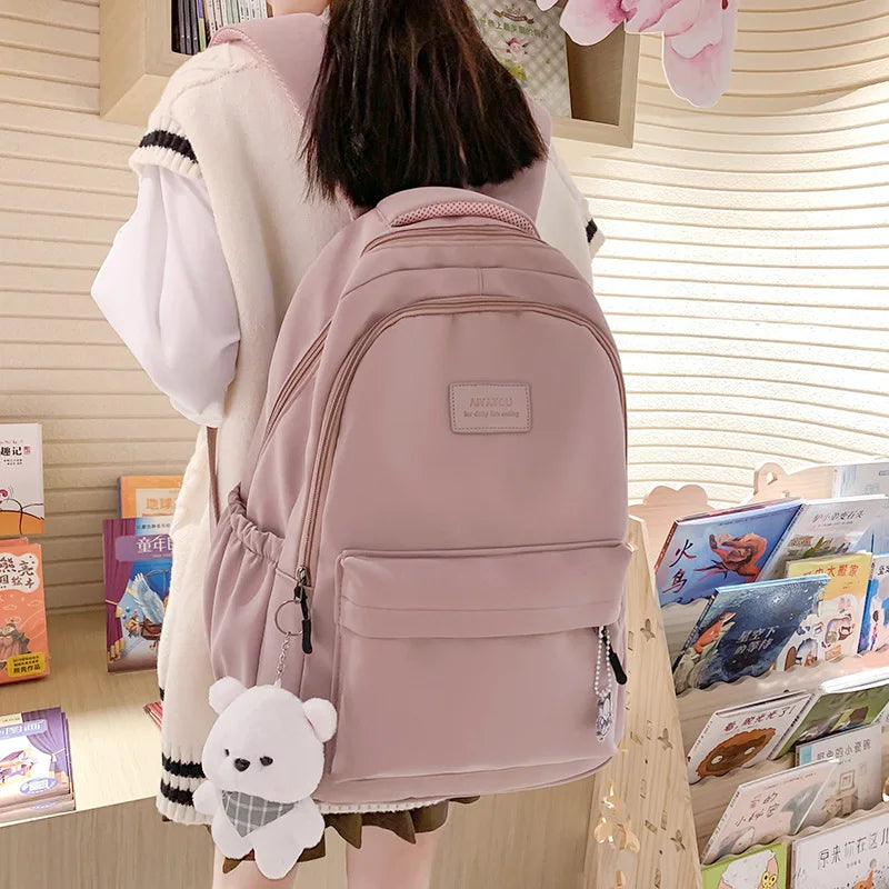 Sac à dos étudiant, poche ordinateur 13 pouces, tissu déperlant