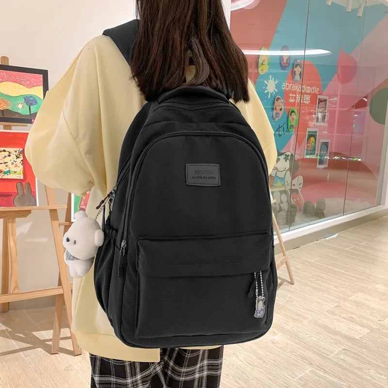 Sac à dos étudiant, poche ordinateur 13 pouces, tissu déperlant