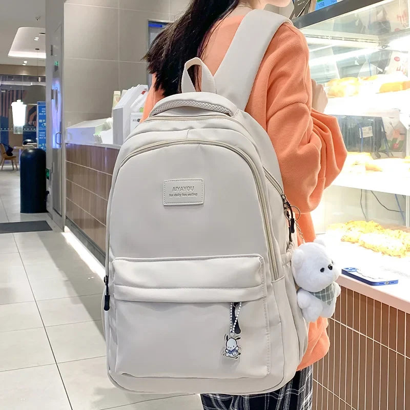 Sac à dos étudiant, poche ordinateur 13 pouces, tissu déperlant