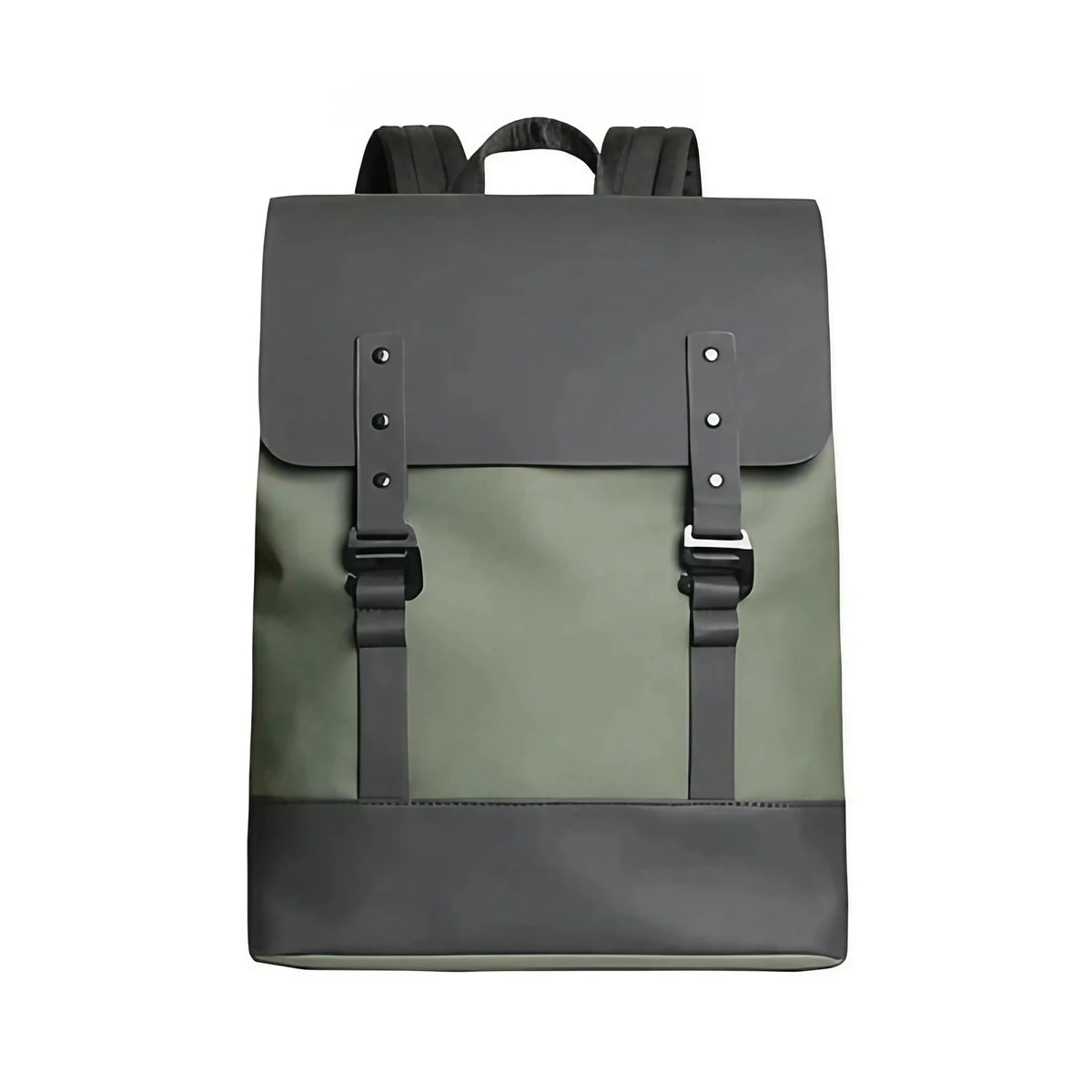 Sac à dos antivol unisexe en nylon imperméable, 14 pouces, vert