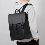 Sac à dos antivol unisexe en nylon imperméable, 14 pouces, noir