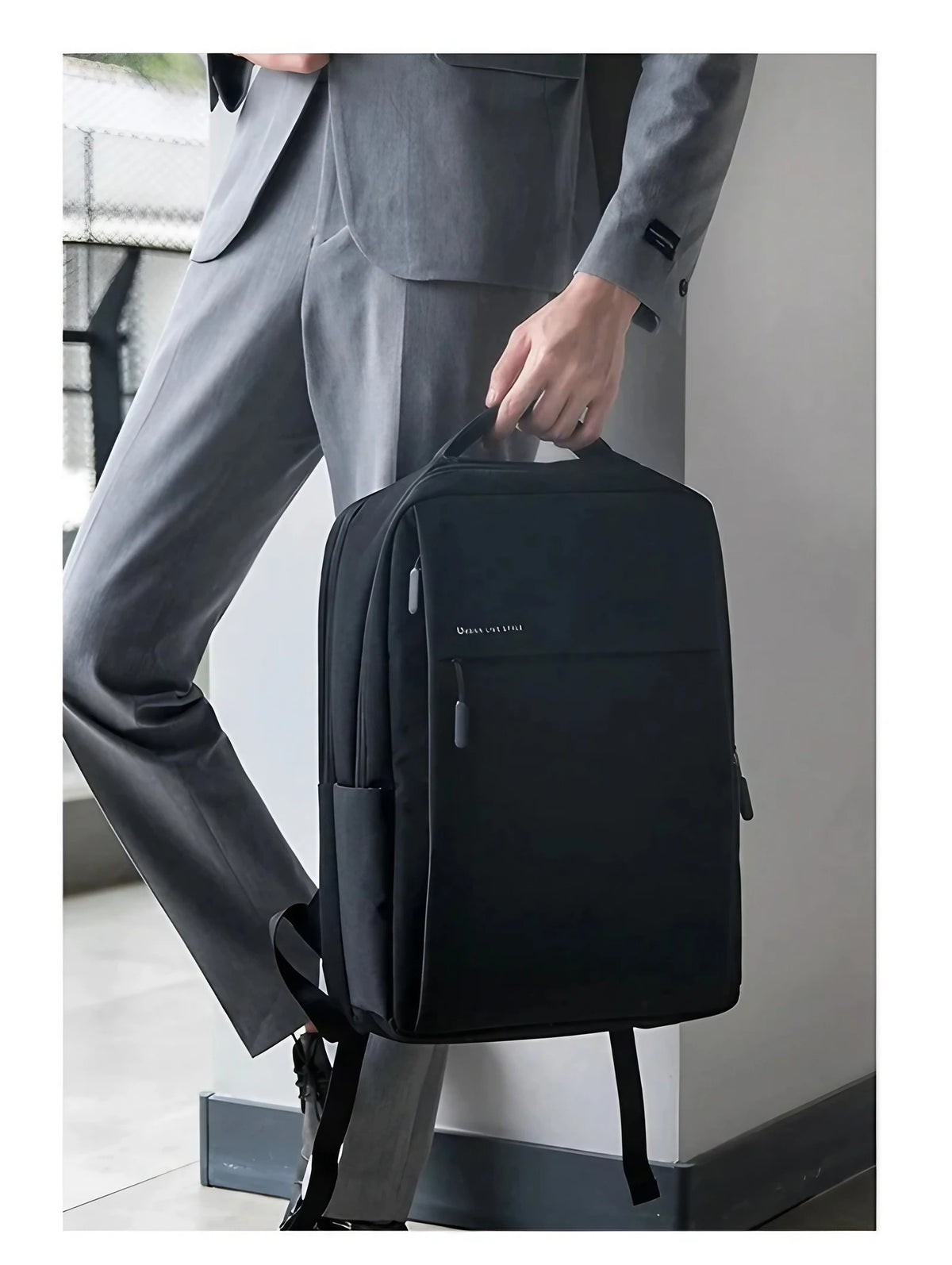 Sac à dos ordinateur 16 pouces en polyester imperméable, mixte