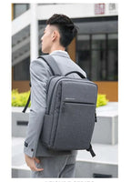 Sac à dos ordinateur 16 pouces en polyester imperméable, mixte