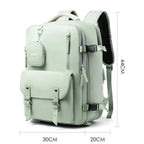 Sac à dos de voyage unisexe 40 litres, format cabine avion, vert