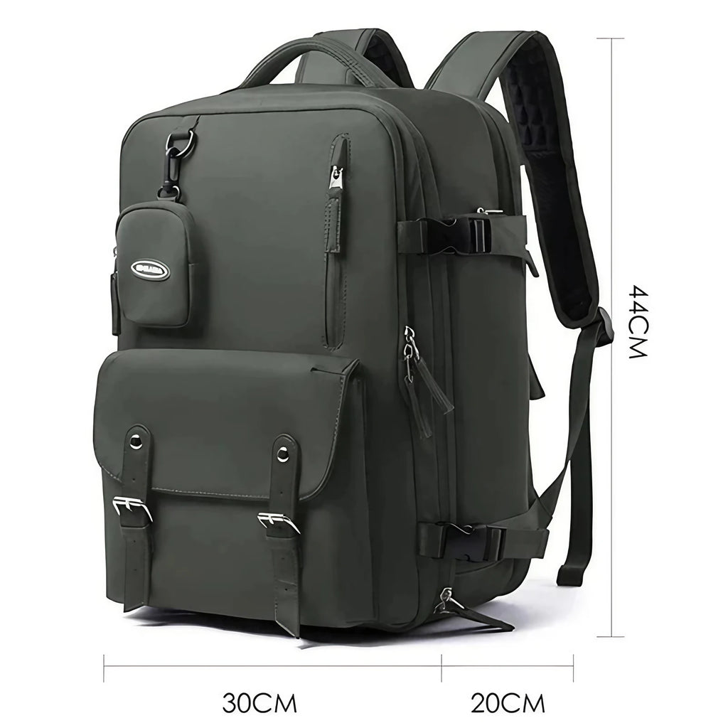Sac à dos de voyage unisexe 40 litres, format cabine avion, gris