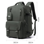 Sac à dos de voyage unisexe 40 litres, format cabine avion, gris
