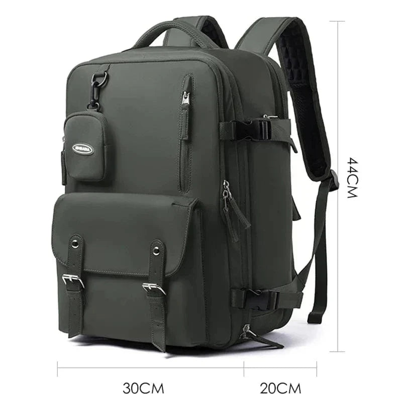 Sac à dos de voyage unisexe 40 litres, format cabine avion, gris