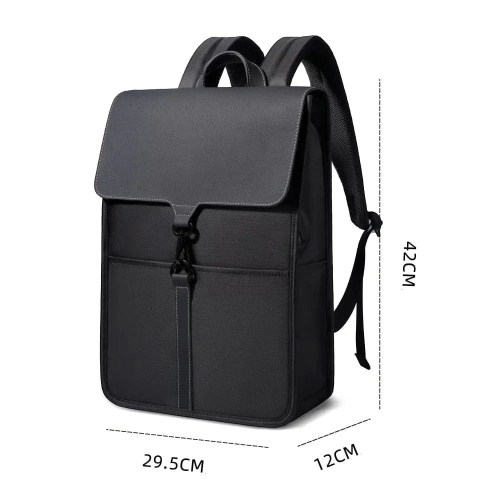 Sac à dos ordinateur mixte avec port USB, 15,6 pouces, noir ou bleu, noir