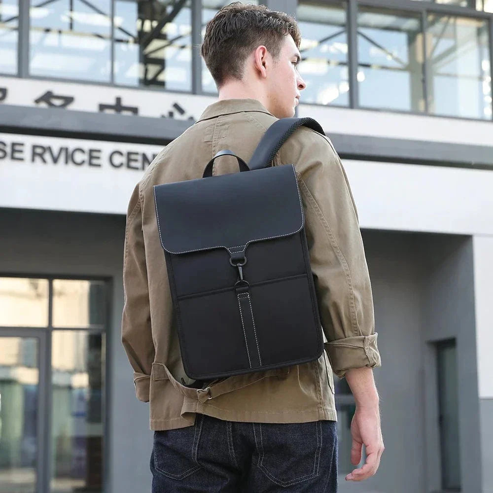 Sac à dos ordinateur mixte avec port USB, 15,6 pouces, noir ou bleu