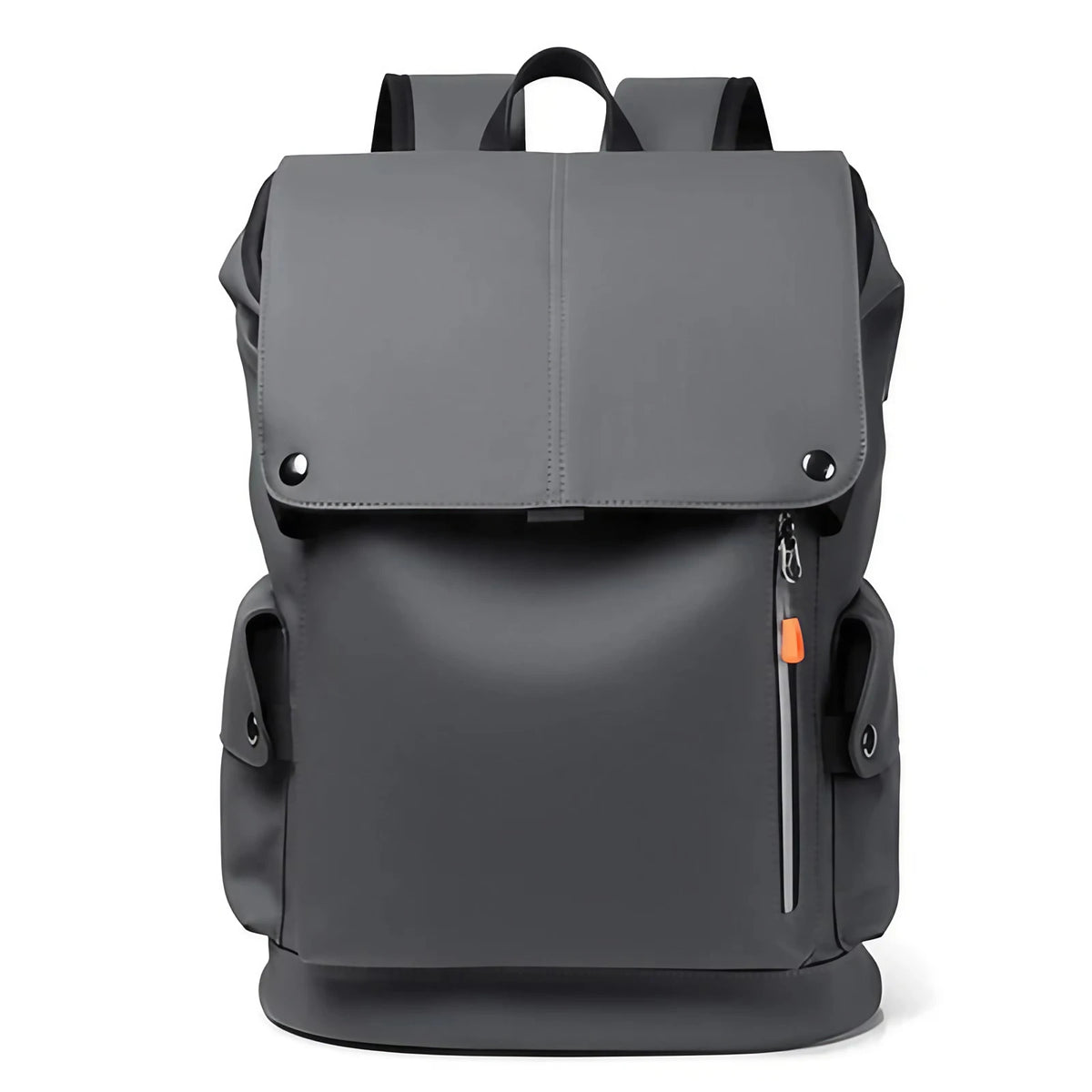 Sac à dos homme urbain à rabat, ordinateur 14 pouces, gris
