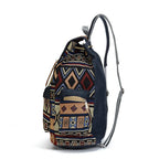 Sac à dos bohème femme en toile, motifs ethniques, quatre modèles