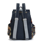 Sac à dos bohème femme en toile, motifs ethniques, quatre modèles