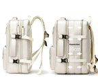 Sac à dos de voyage femme extensible, ouverture façon valise