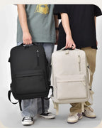 Sac à dos de voyage femme extensible, ouverture façon valise