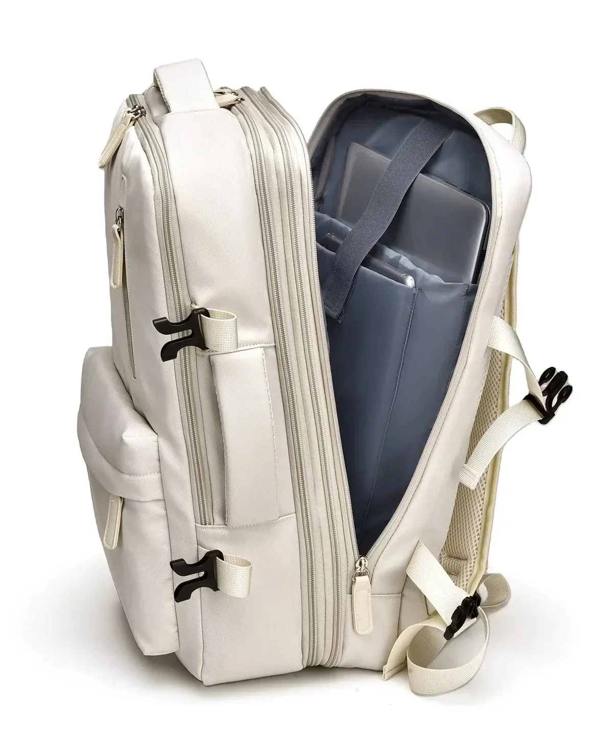 Sac à dos de voyage femme extensible, ouverture façon valise