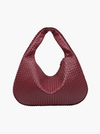 Sac porté épaule tressé souple, grand format 43 x 30 cm