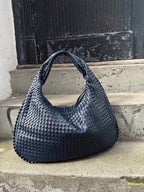 Sac porté épaule tressé souple, grand format 43 x 30 cm