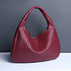 Sac porté épaule tressé souple, grand format 43 x 30 cm