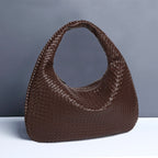 Sac porté épaule tressé souple, grand format 43 x 30 cm