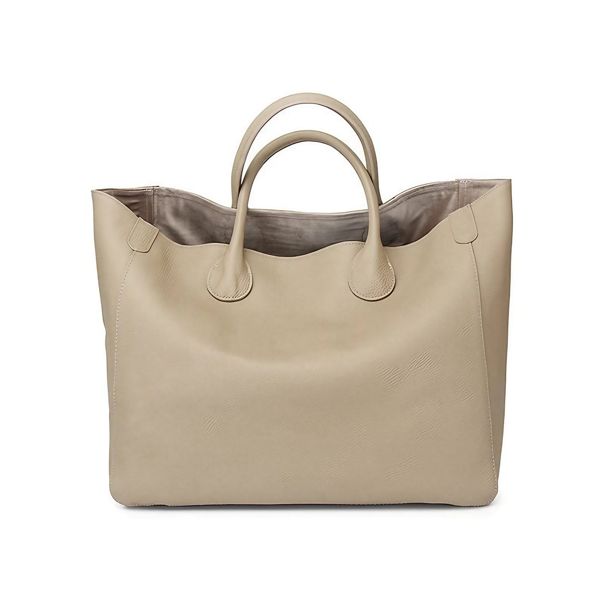 Sac fourre-tout femme en cuir, grande contenance, six coloris, kaki