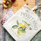 Sac fourre-tout femme en toile pliable, motifs d'Italie
